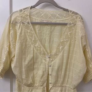 Designer (LoveShackFancy) cream colored dress